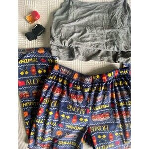 Aeropostale Home Alone pajama pj bottoms medium NWOT